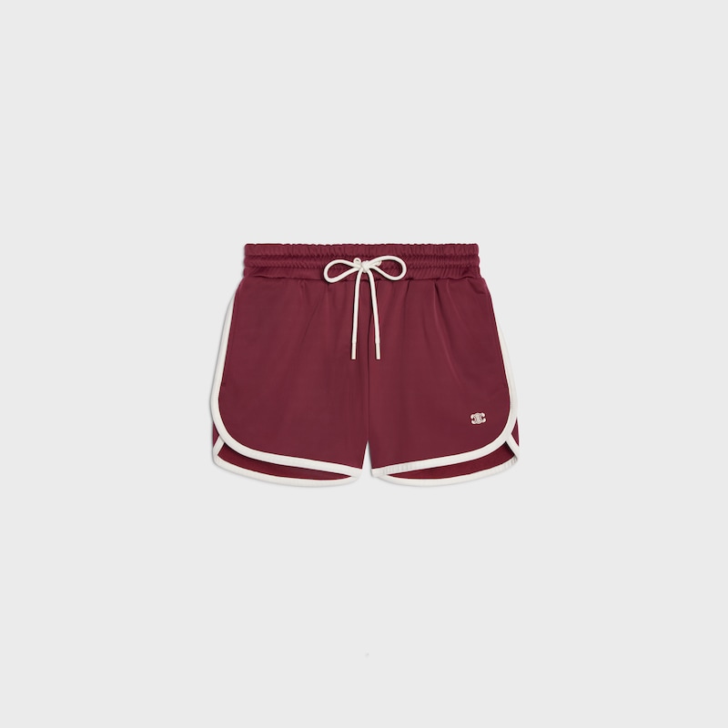 mini-joggingshorts aus doppelseitigem jersey