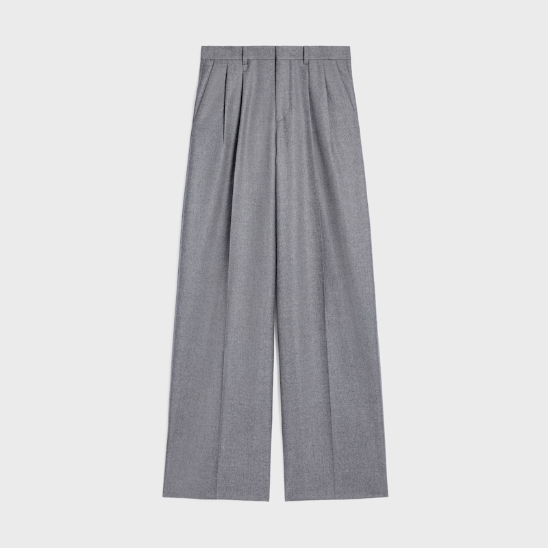 faltenhose aus kaschmirflanell