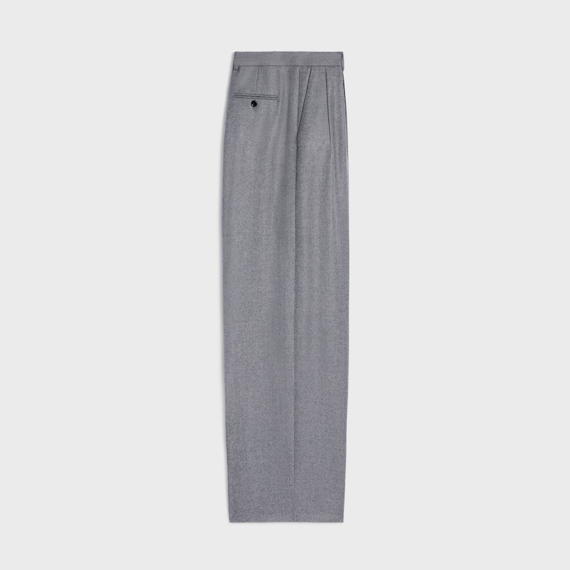 faltenhose aus kaschmirflanell