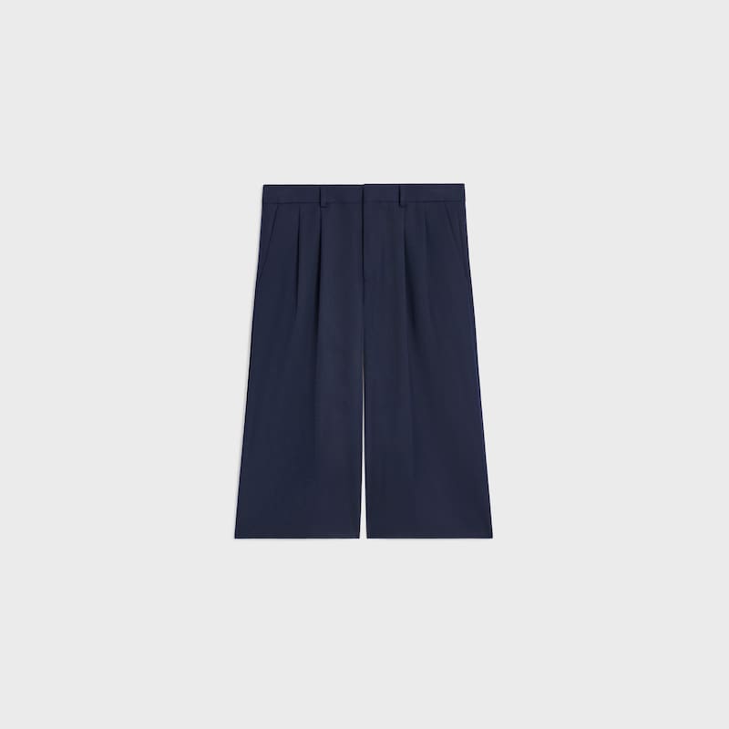 bermudas aus baumwoll- und wollgabardine