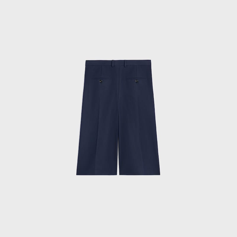 bermudas aus baumwoll- und wollgabardine