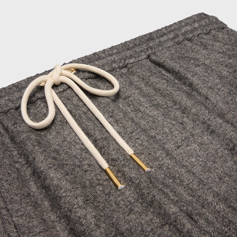 hose mit kordelzug aus kaschmirflanell