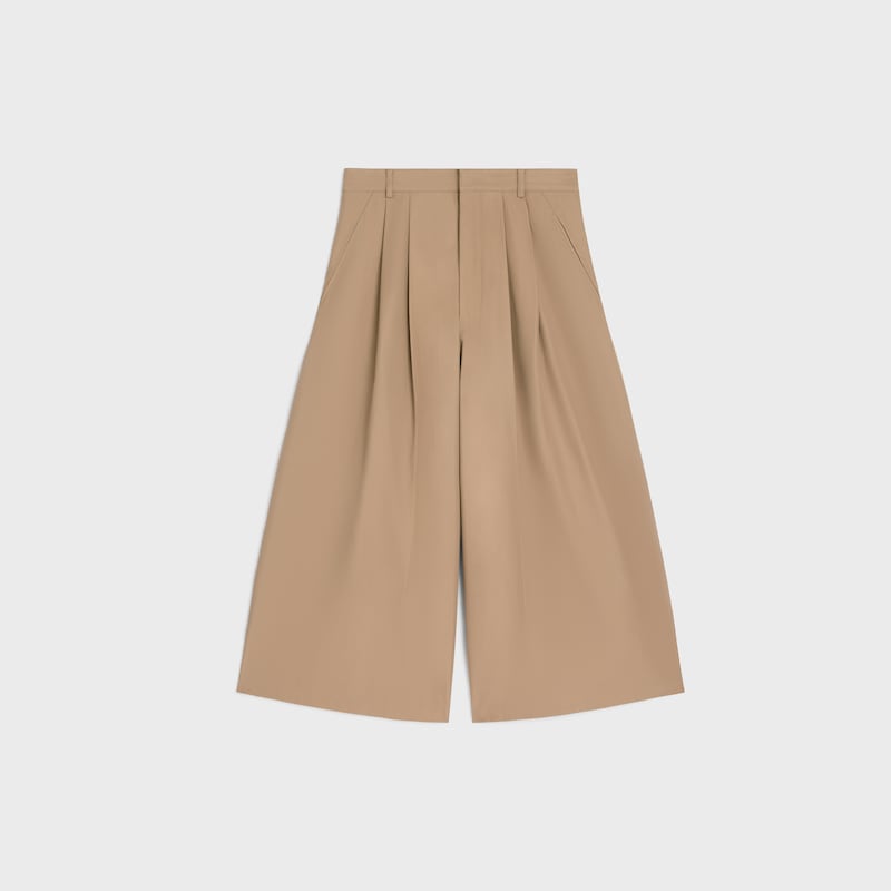 montauk cropped pants aus baumwoll- und wollgabardine