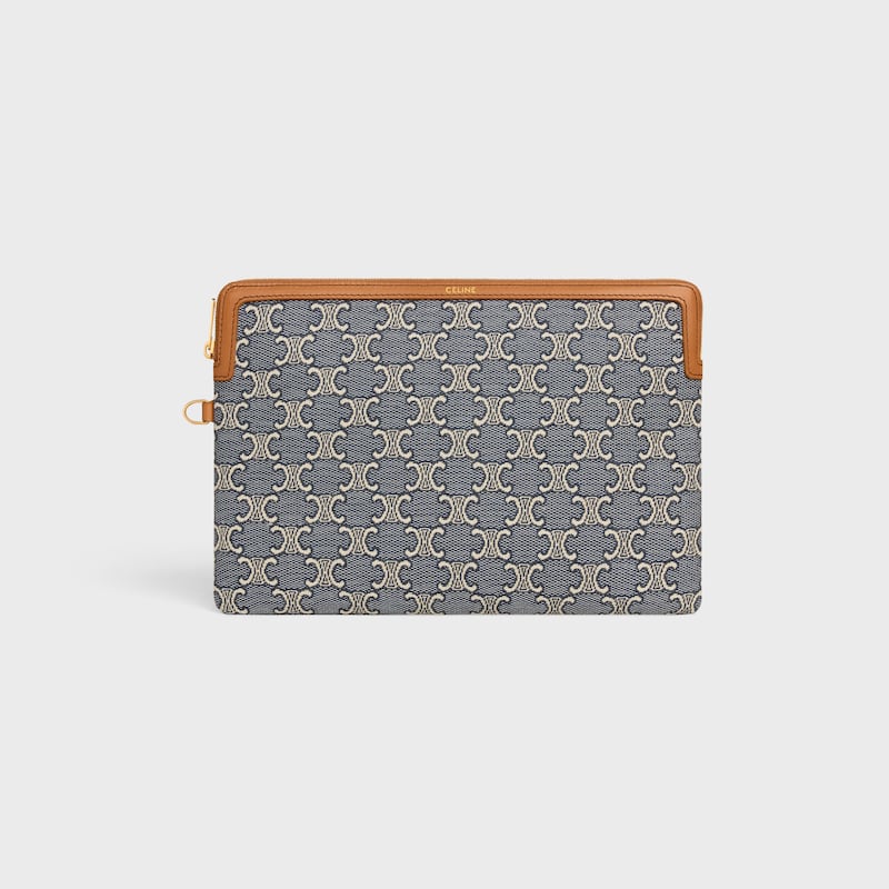 kleine tasche mit trageriemen cuirt triomphe in jacquard triomphe all over