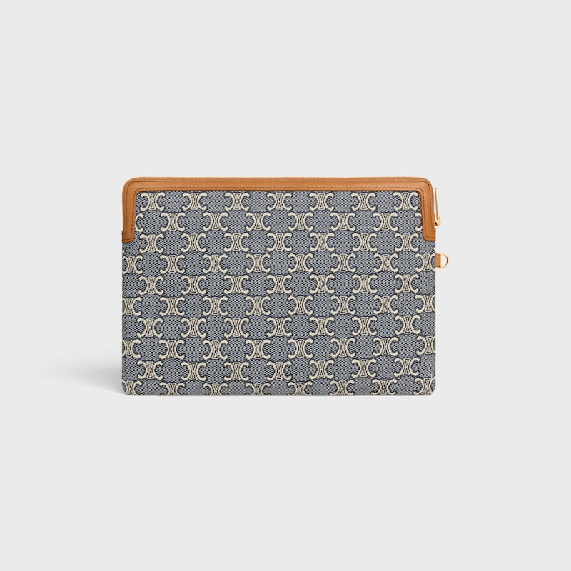 kleine tasche mit trageriemen cuirt triomphe in jacquard triomphe all over