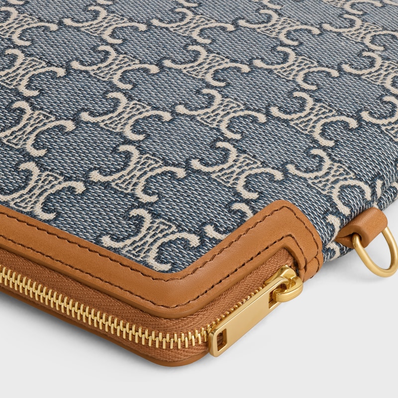 kleine tasche mit trageriemen cuirt triomphe in jacquard triomphe all over