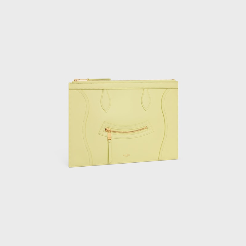 mittlere tasche aus glÄnzendem kalbsleder
