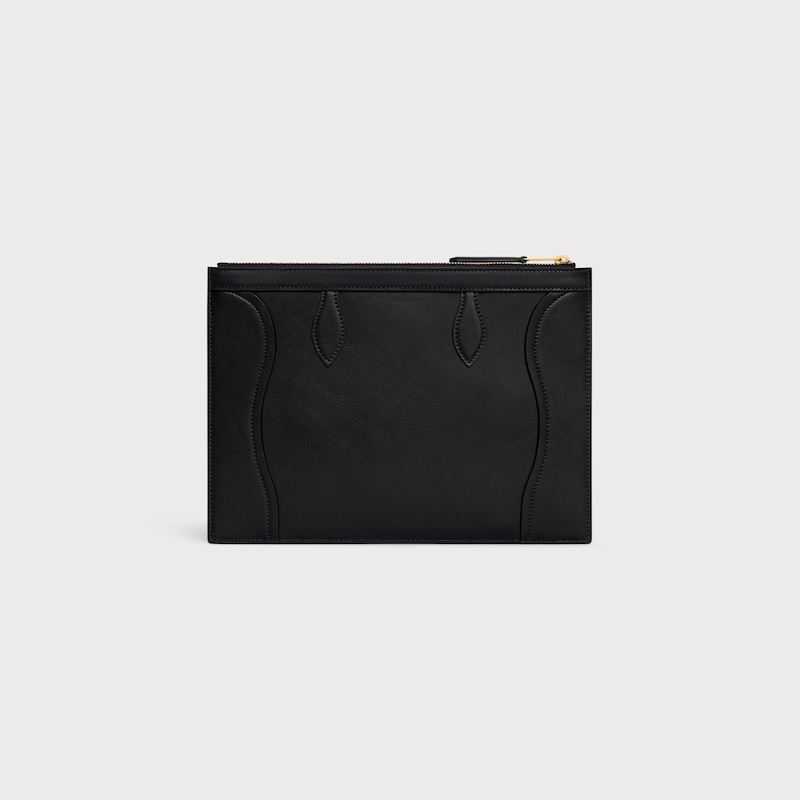 mittlere tasche aus glÄnzendem kalbsleder