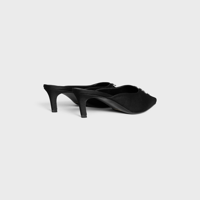 celine alma triomphe mule aus gros-grain-gewebe