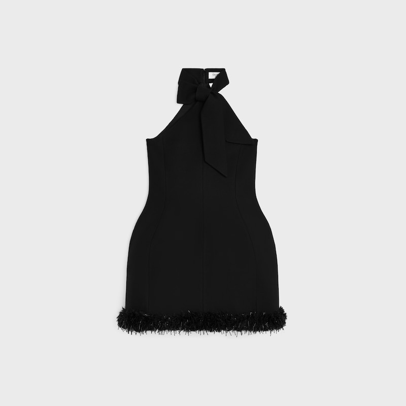 kleid aus tricotine-wolle