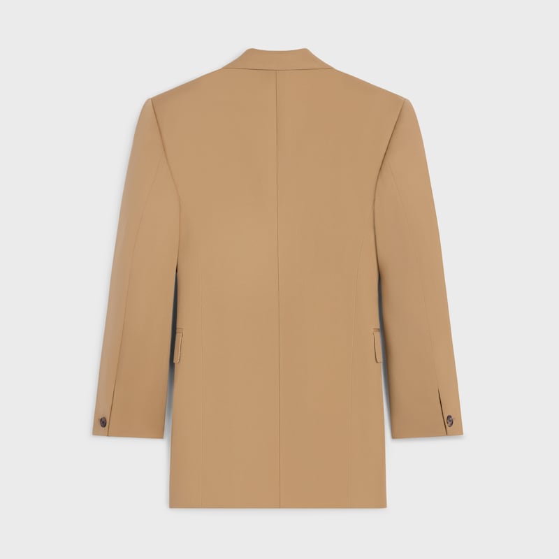 colonne-jacke aus diagonal geflochtener wolle