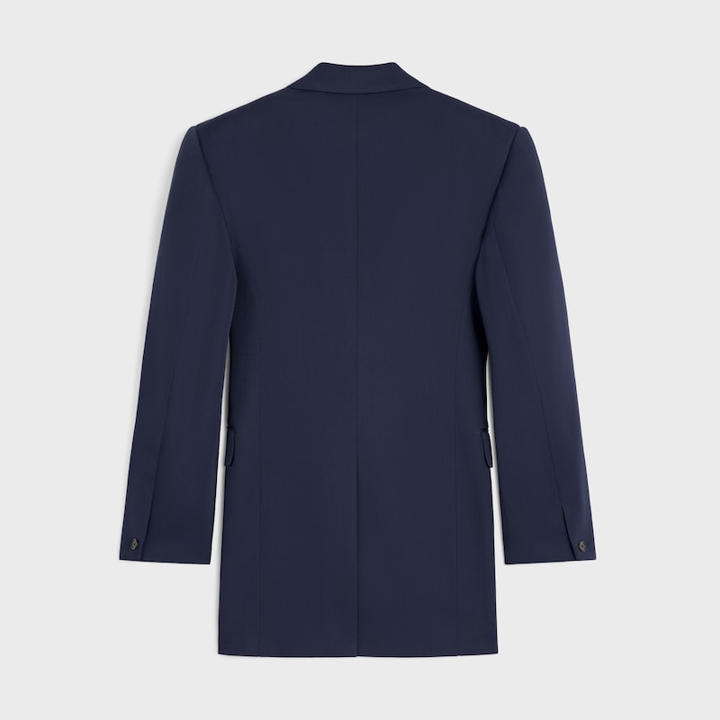 colonne-jacke aus diagonal geflochtener wolle