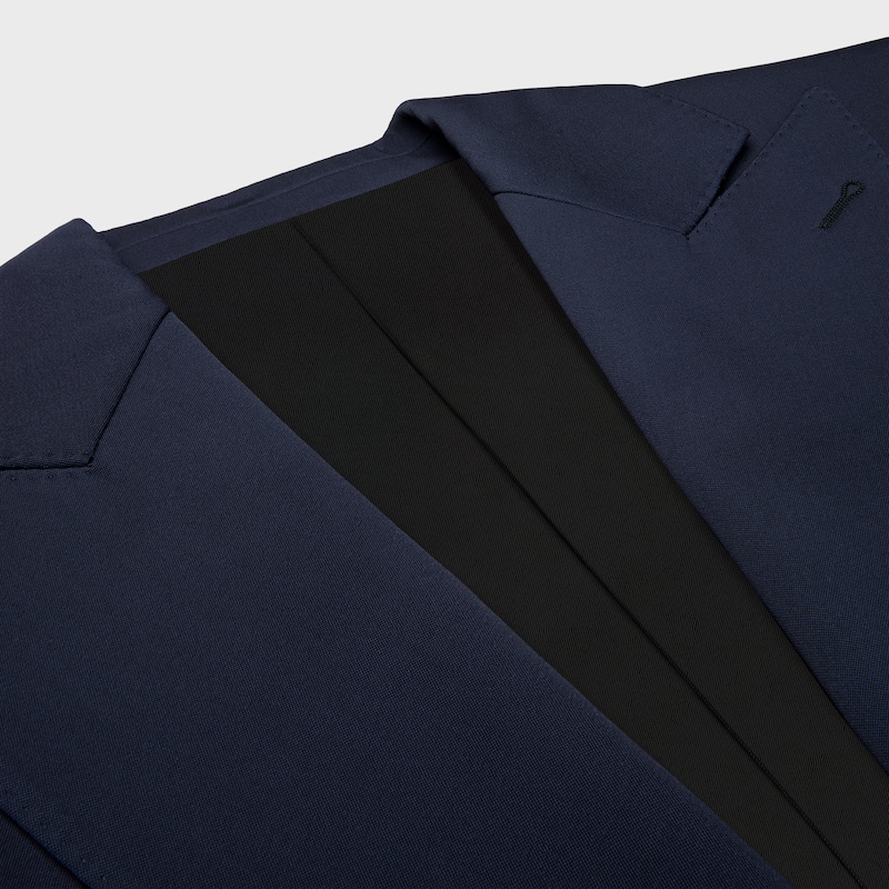 colonne-jacke aus diagonal geflochtener wolle