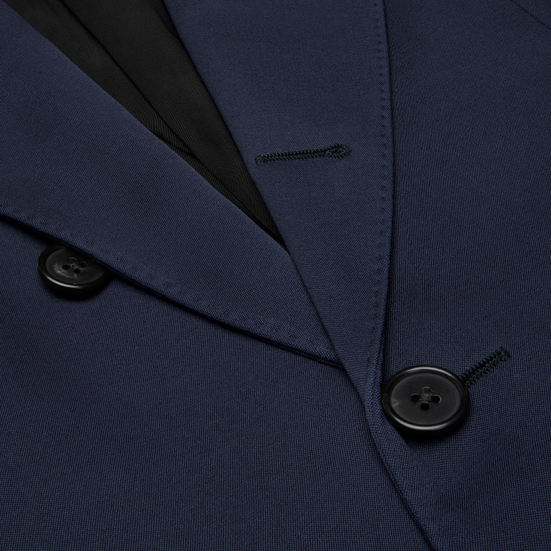 colonne-jacke aus diagonal geflochtener wolle