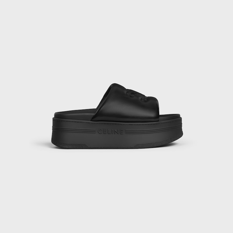 celine block slide mit triomphe in lammleder