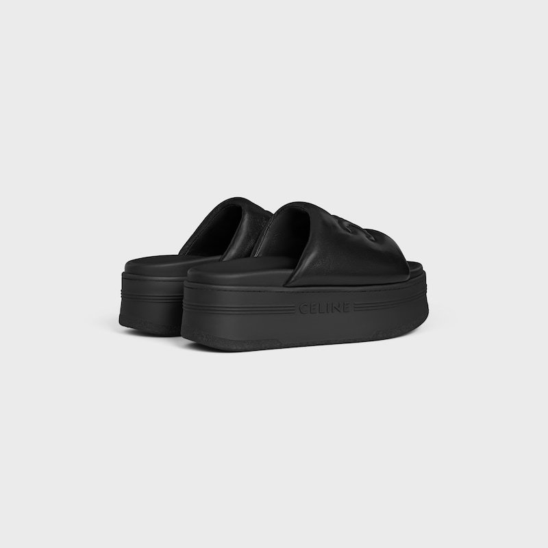 celine block slide mit triomphe in lammleder