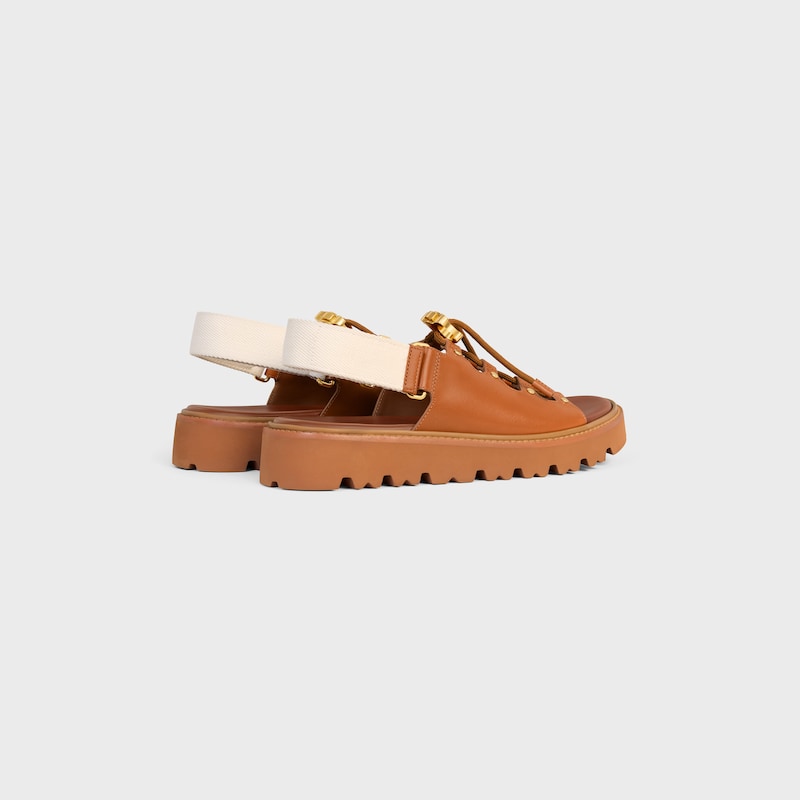 celine billie chunky sandale aus kalbsleder und textil