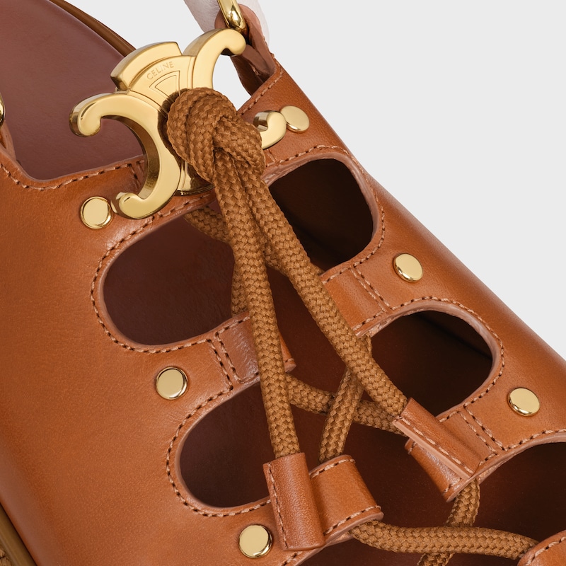celine billie chunky sandale aus kalbsleder und textil