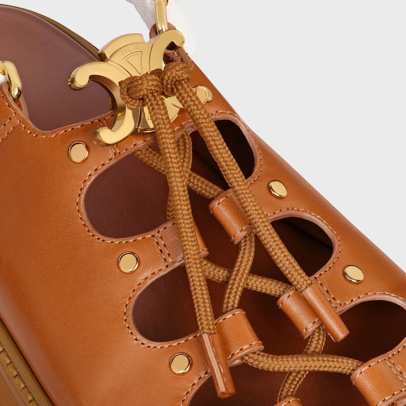 celine billie chunky sandale aus kalbsleder und textil