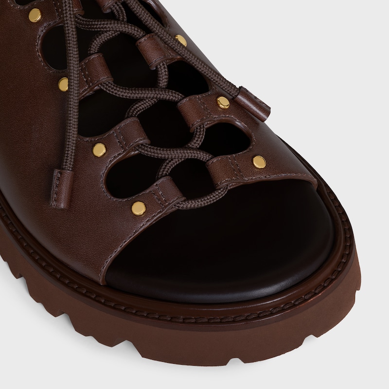 celine billie chunky sandale aus kalbsleder und textil