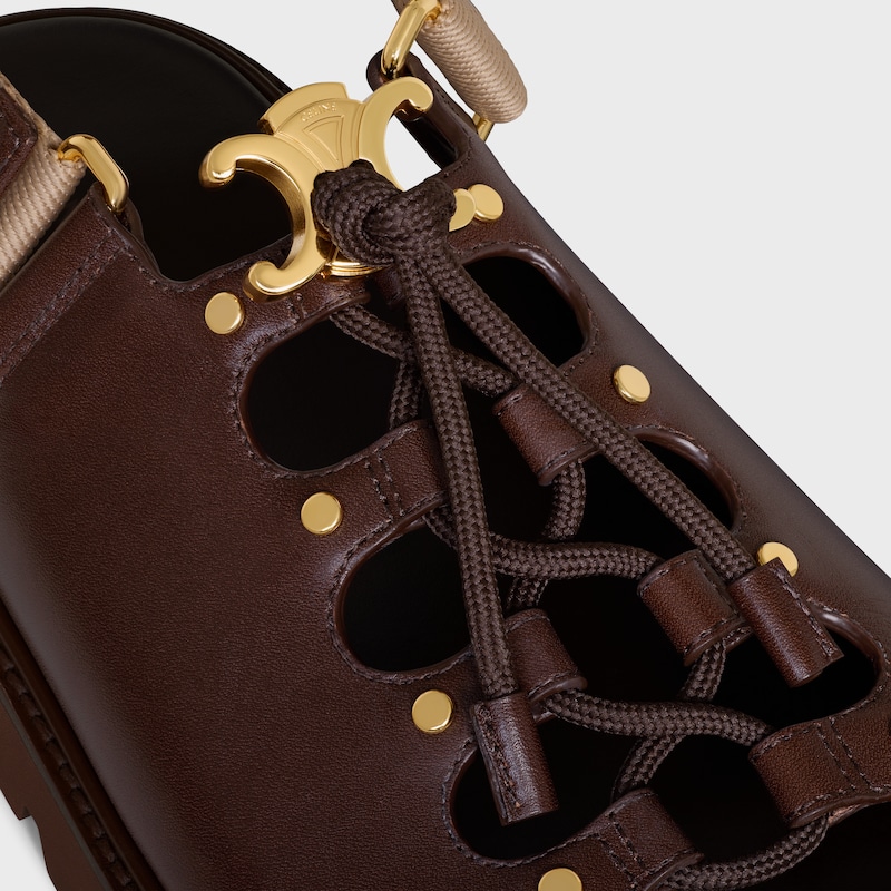 celine billie chunky sandale aus kalbsleder und textil