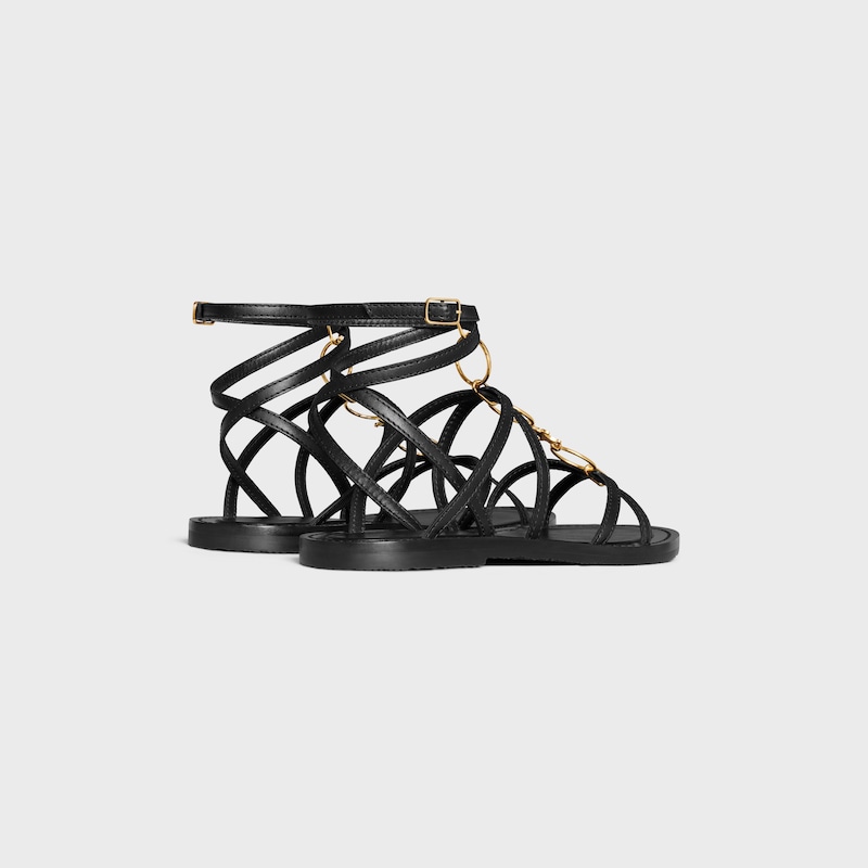 celine lympia strappy jewel sandale aus kalbsleder