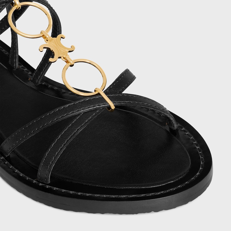 celine lympia strappy jewel sandale aus kalbsleder