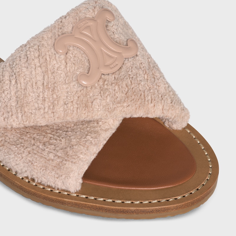 celine lympia twisted sandale aus schwammgewebe