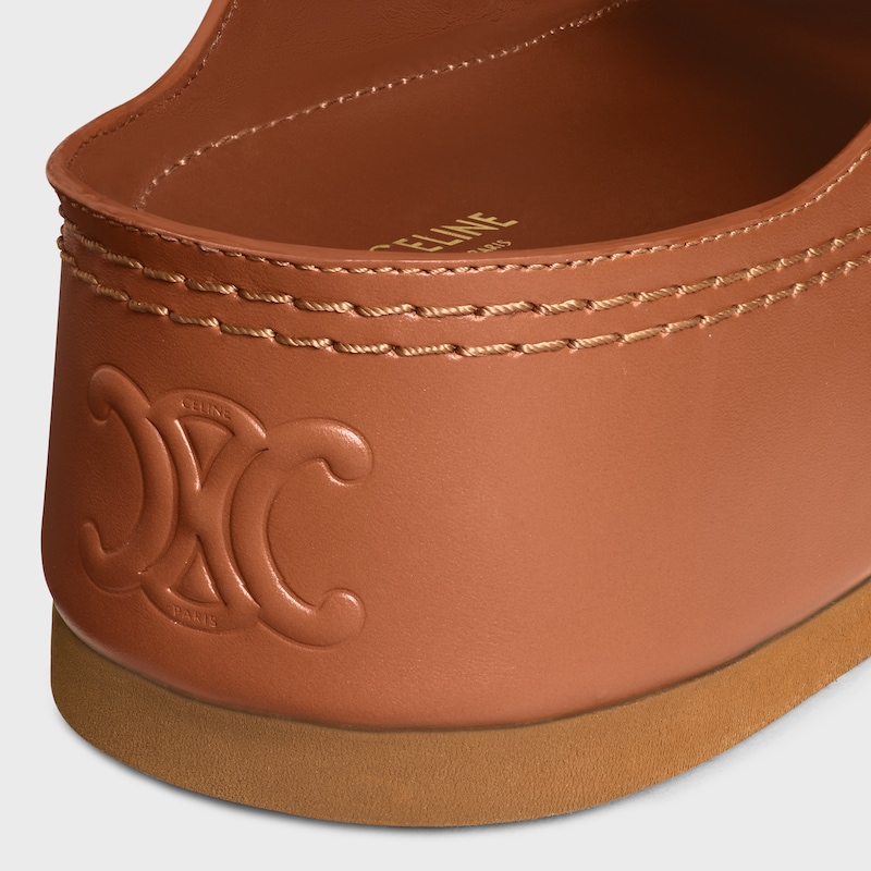 celine polly wedge mule aus kalbsleder