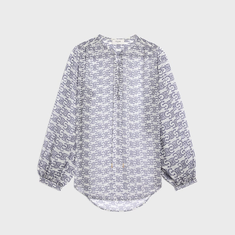 romy-bluse aus seidenkrepp
