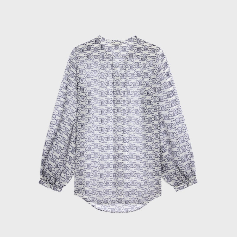 romy-bluse aus seidenkrepp