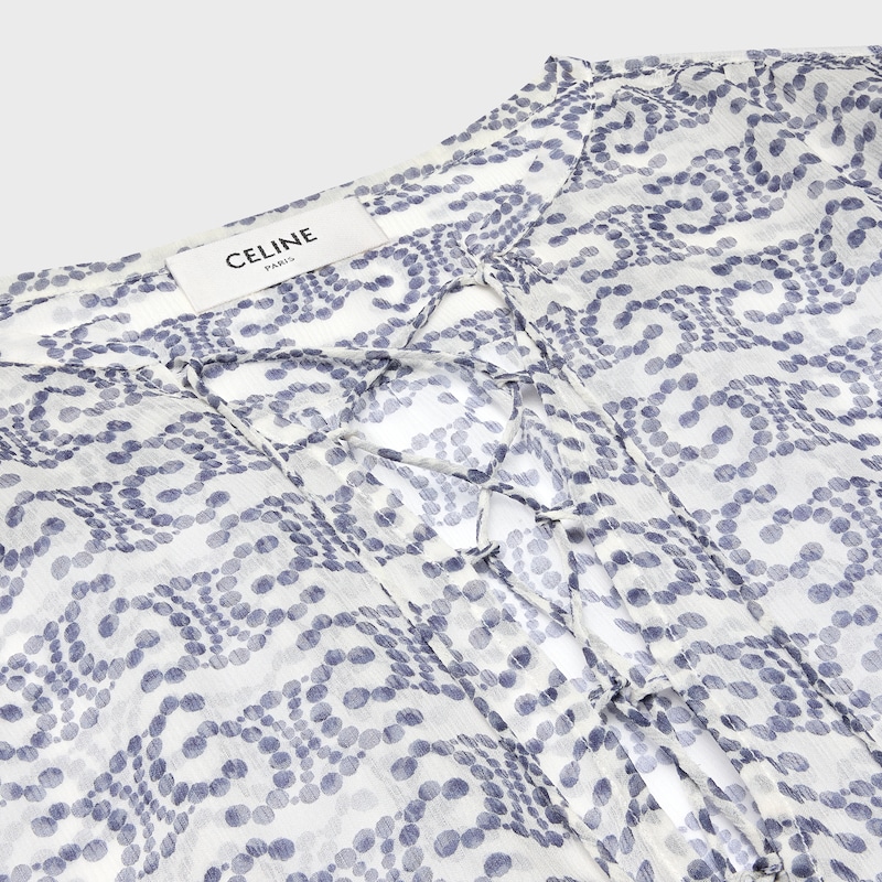 romy-bluse aus seidenkrepp