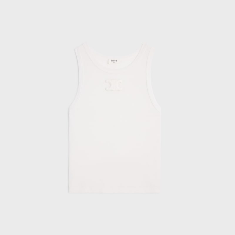 triumphe tanktop aus gerippter baumwolle