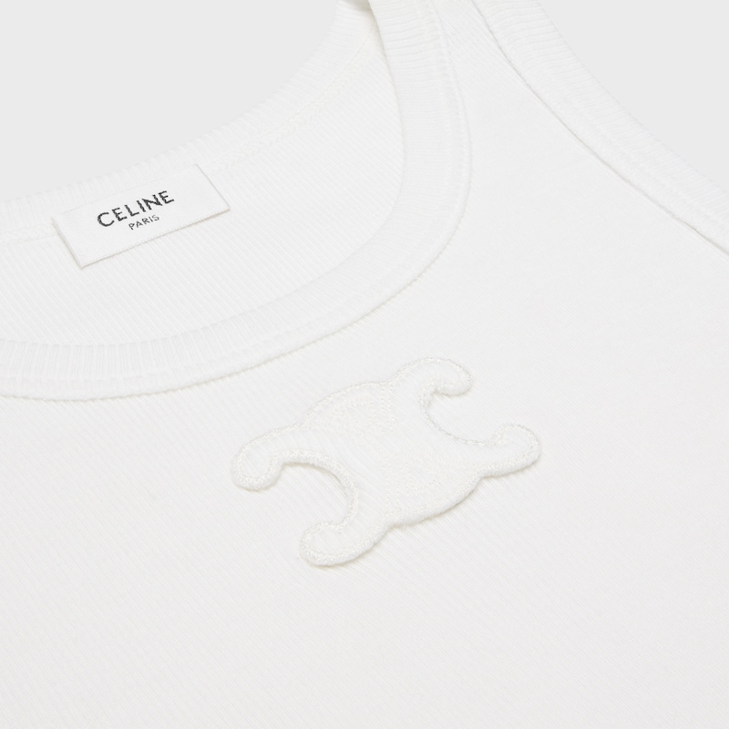 triumphe tanktop aus gerippter baumwolle