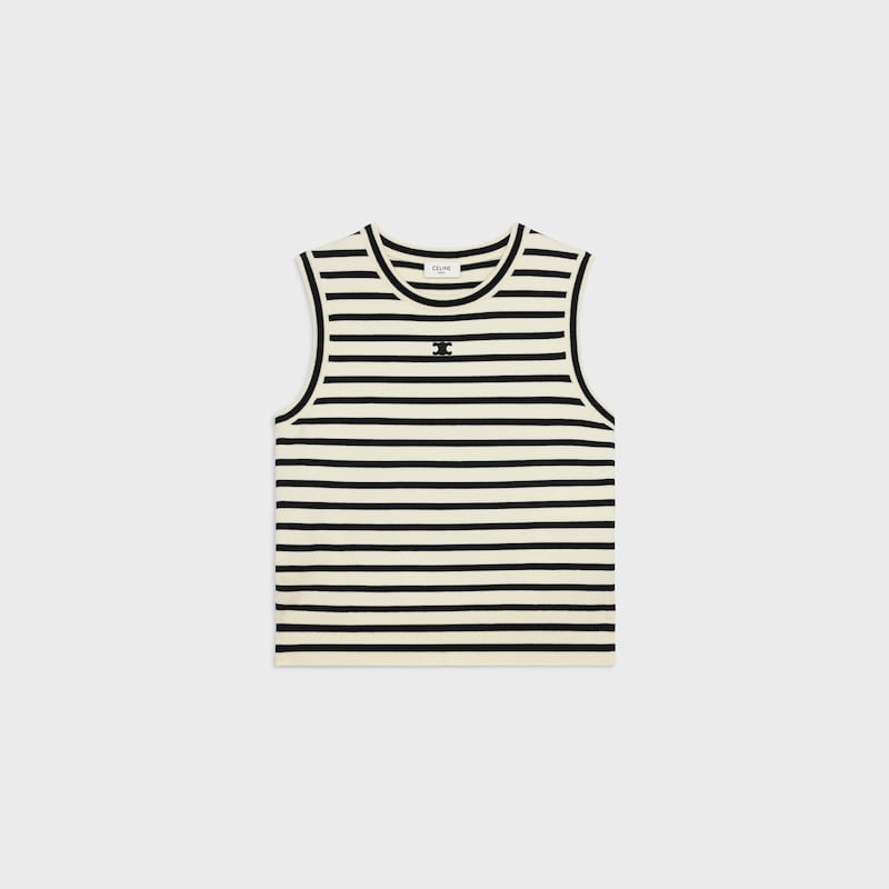 triomphe-sleeevess-marinière-pullover aus wolle