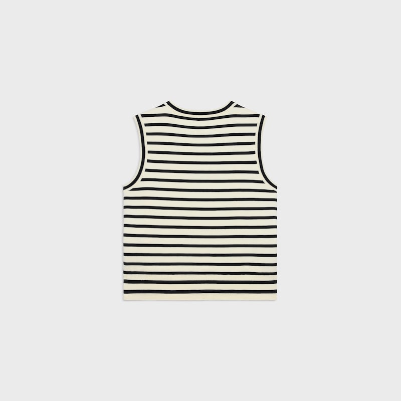 triomphe-sleeevess-marinière-pullover aus wolle