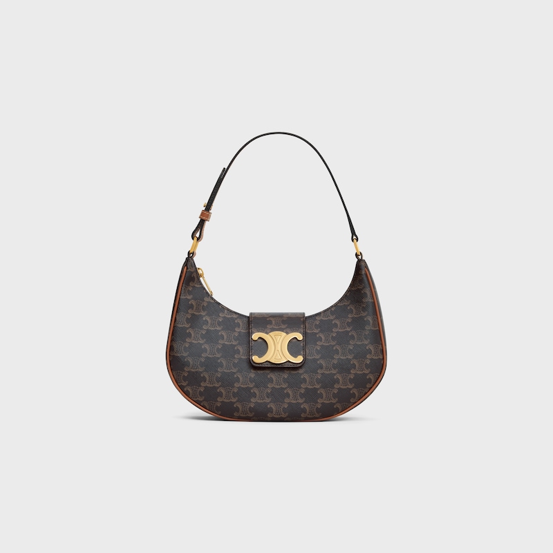medium ava triomphe tasche aus triomphe canvas und kalbsleder