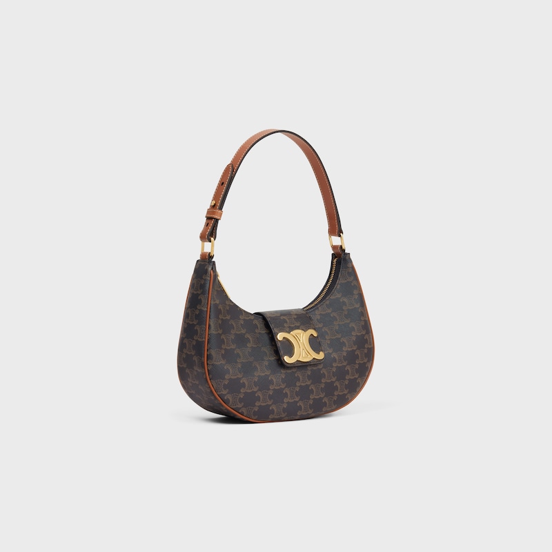 medium ava triomphe tasche aus triomphe canvas und kalbsleder