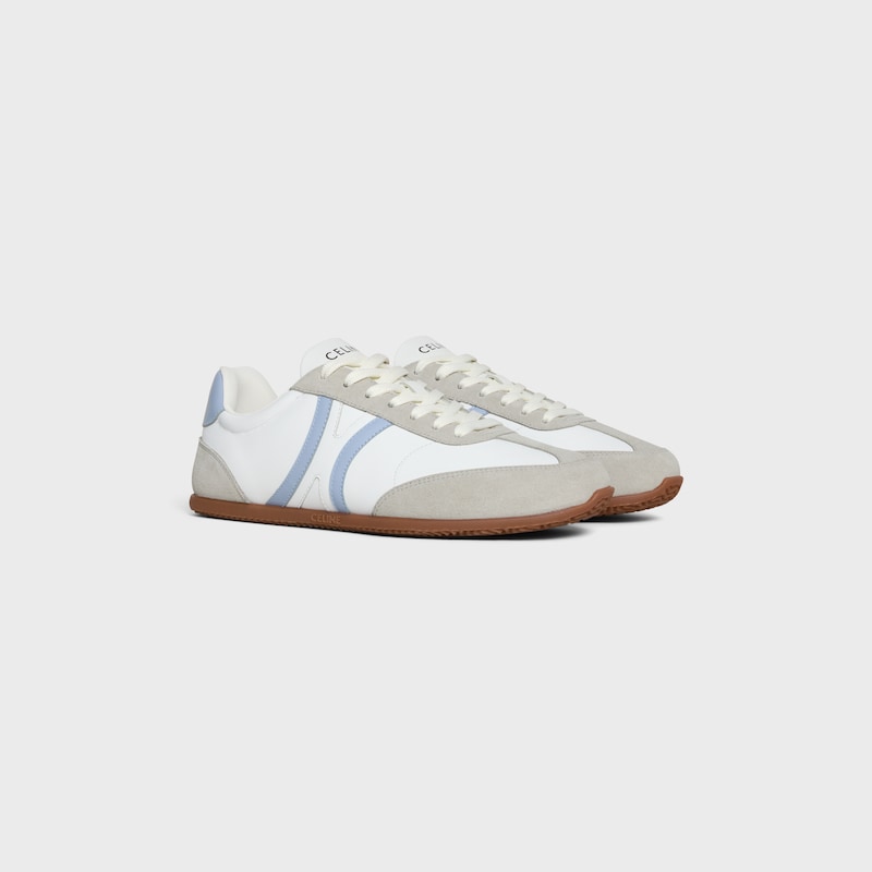 celine jogger - niedriger schnÜrsneaker aus kalbsleder und wildleder