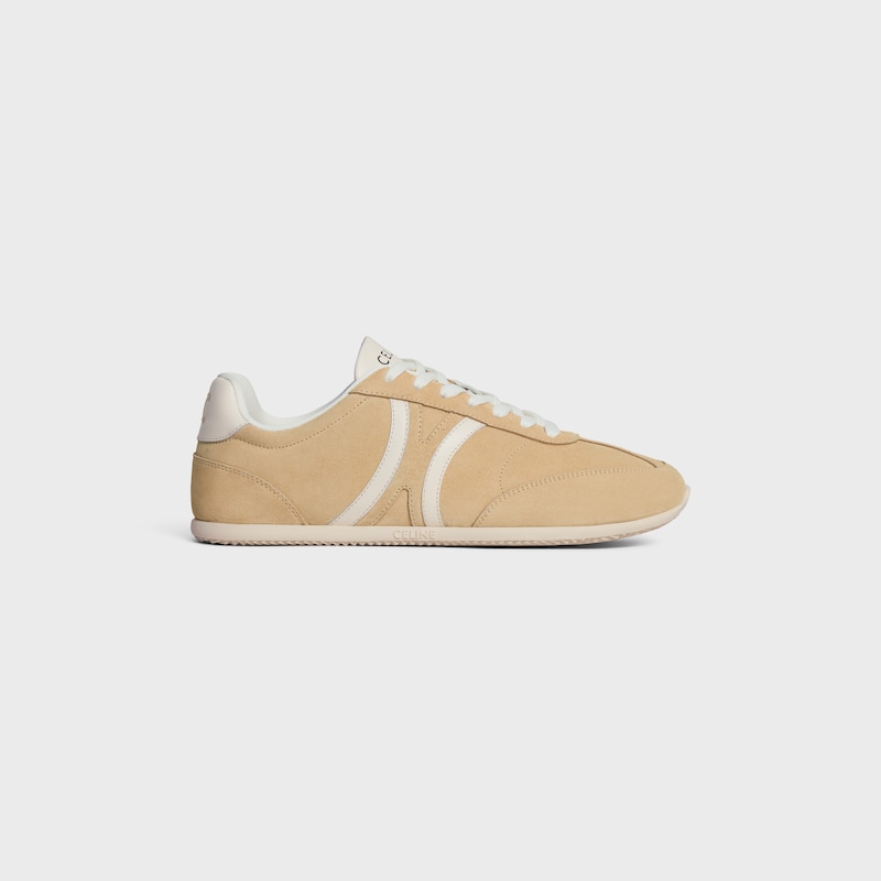 celine jogger - niedriger schnÜrsneaker aus wildleder und kalbsleder