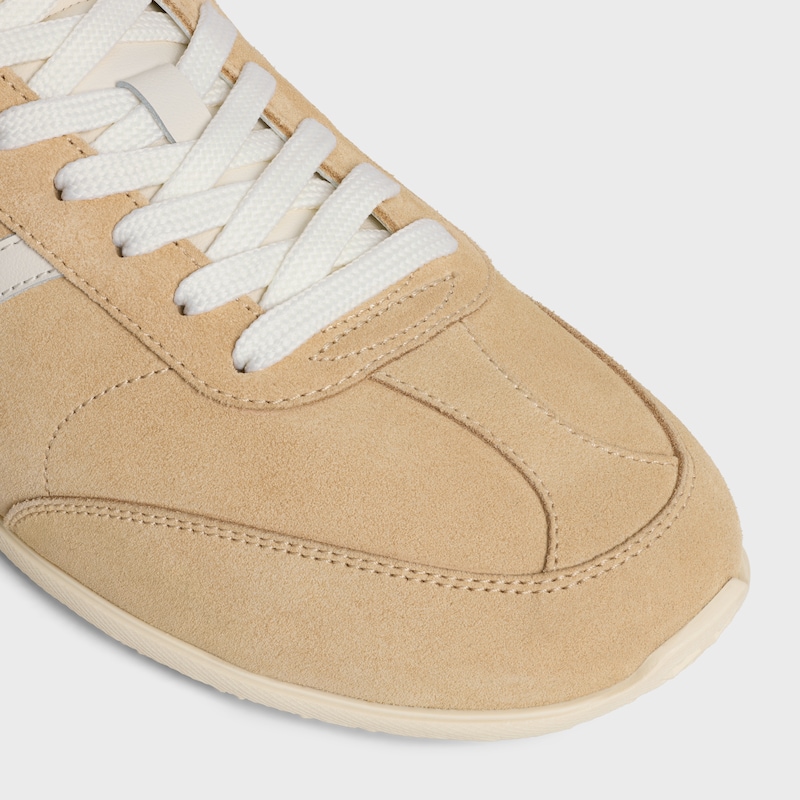 celine jogger - niedriger schnÜrsneaker aus wildleder und kalbsleder