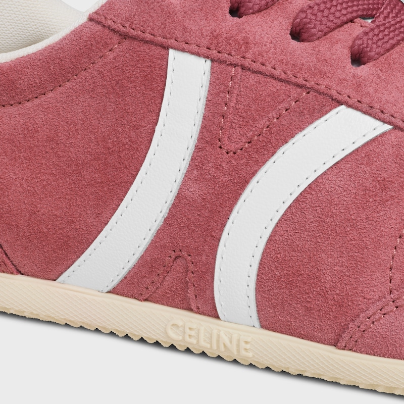 celine jogger low schnÜrsneaker mit triomphe-schnÜrung aus wildleder und kalbsleder
