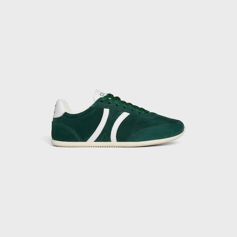 celine jogger low schnÜrsneaker mit triomphe-schnÜrung aus wildleder und kalbsleder