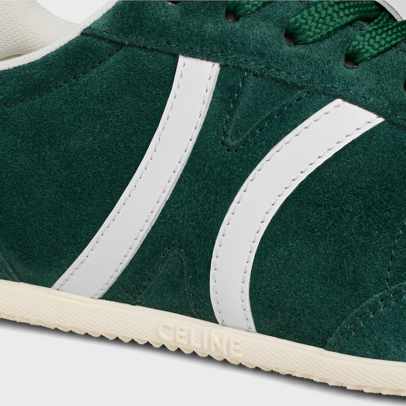 celine jogger low schnÜrsneaker mit triomphe-schnÜrung aus wildleder und kalbsleder