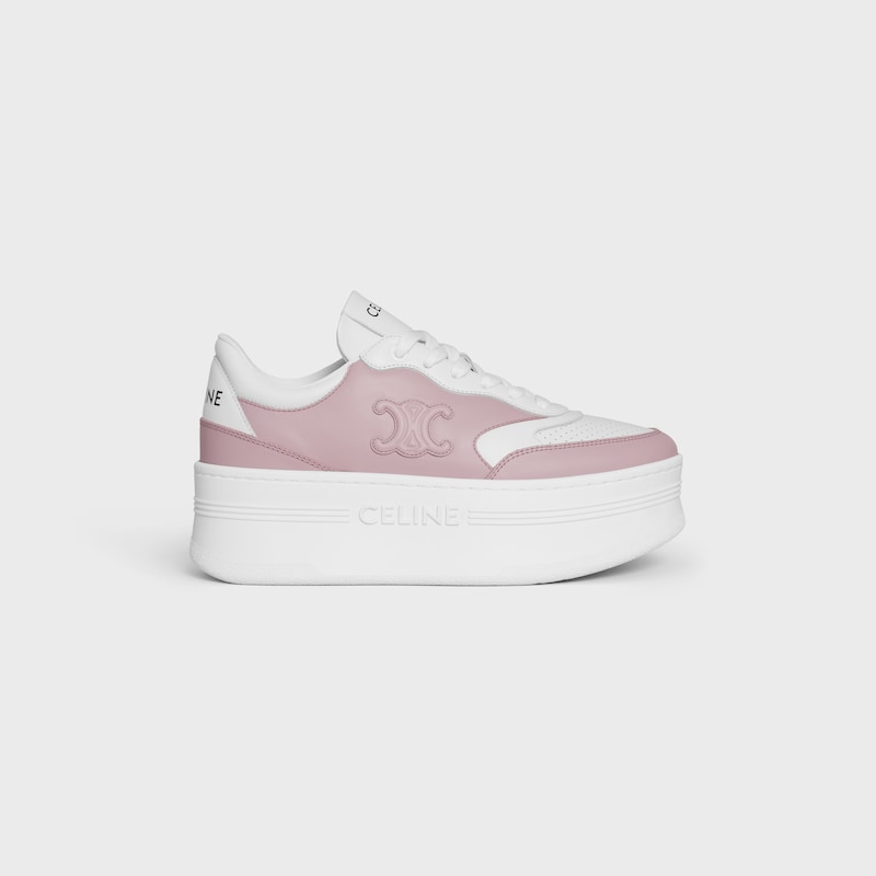 block sneaker mit triomphe-mode aus kalbsleder