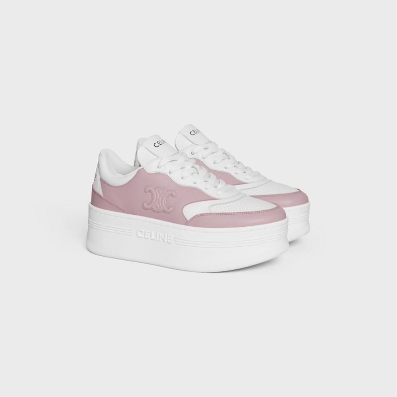 block sneaker mit triomphe-mode aus kalbsleder