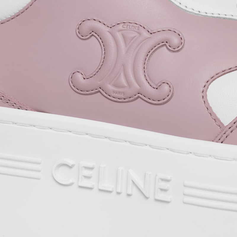block sneaker mit triomphe-mode aus kalbsleder