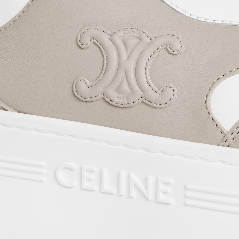 celine - block sneaker mit triomphe-motiven aus kalbsleder