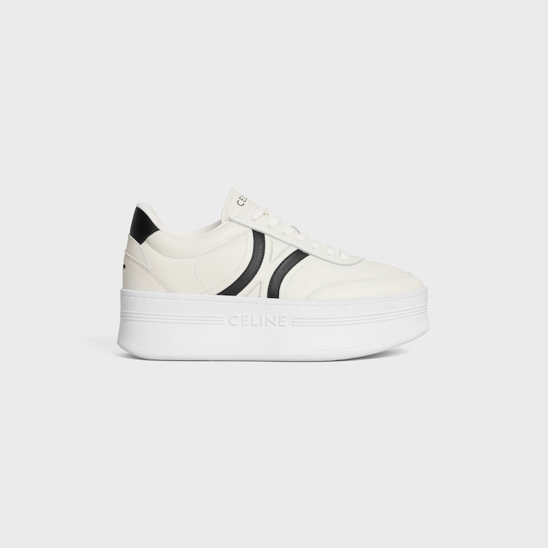 celine - block sneaker mit back triomphe und keilsohle aus kalbsleder