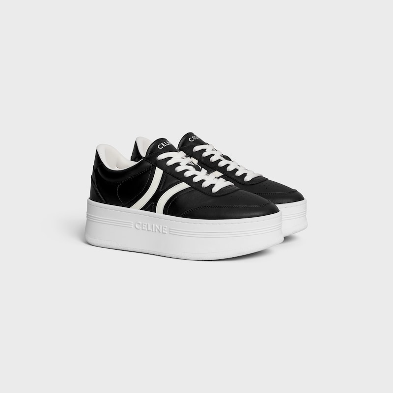 celine - block sneaker mit back triomphe und keilsohle aus kalbsleder